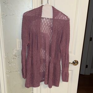 Eileen Fisher Dusty Rose Open-Knit Cardigan
Baby Alpaca